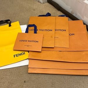 Louis Vuitton paper shopping bag lot